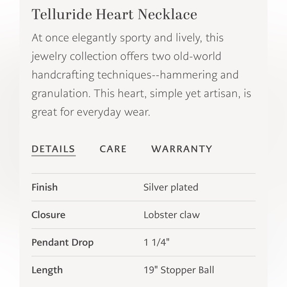 Brighton Telluride Heart Necklace - Picture 5 of 6